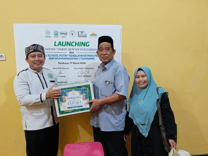 Setelah Boarding Putra, SMP Muhammadiyah 7 Surabaya Resmikan Rumah Tahfidz dan Boarding School Putri