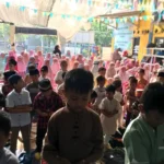 Simulasi Salat Idulfitri, KB-TK ABA 38 Driyorejo Siap Sambut Hari Kemenangan