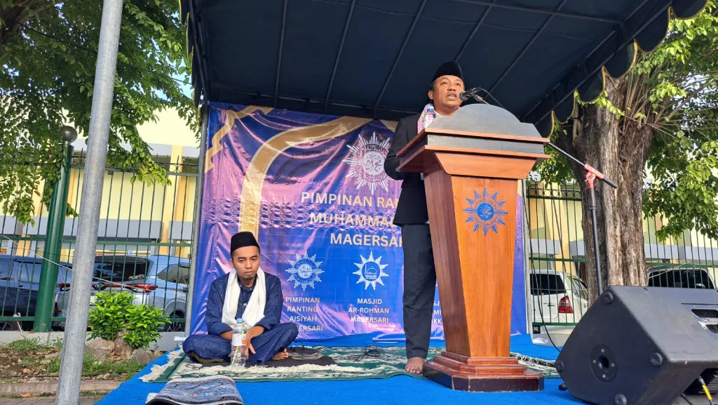 Salat Idulfitri di GOR Gelora Delta Sidoarjo, 1.500 Jamaah Padati Lokasi sejak Subuh