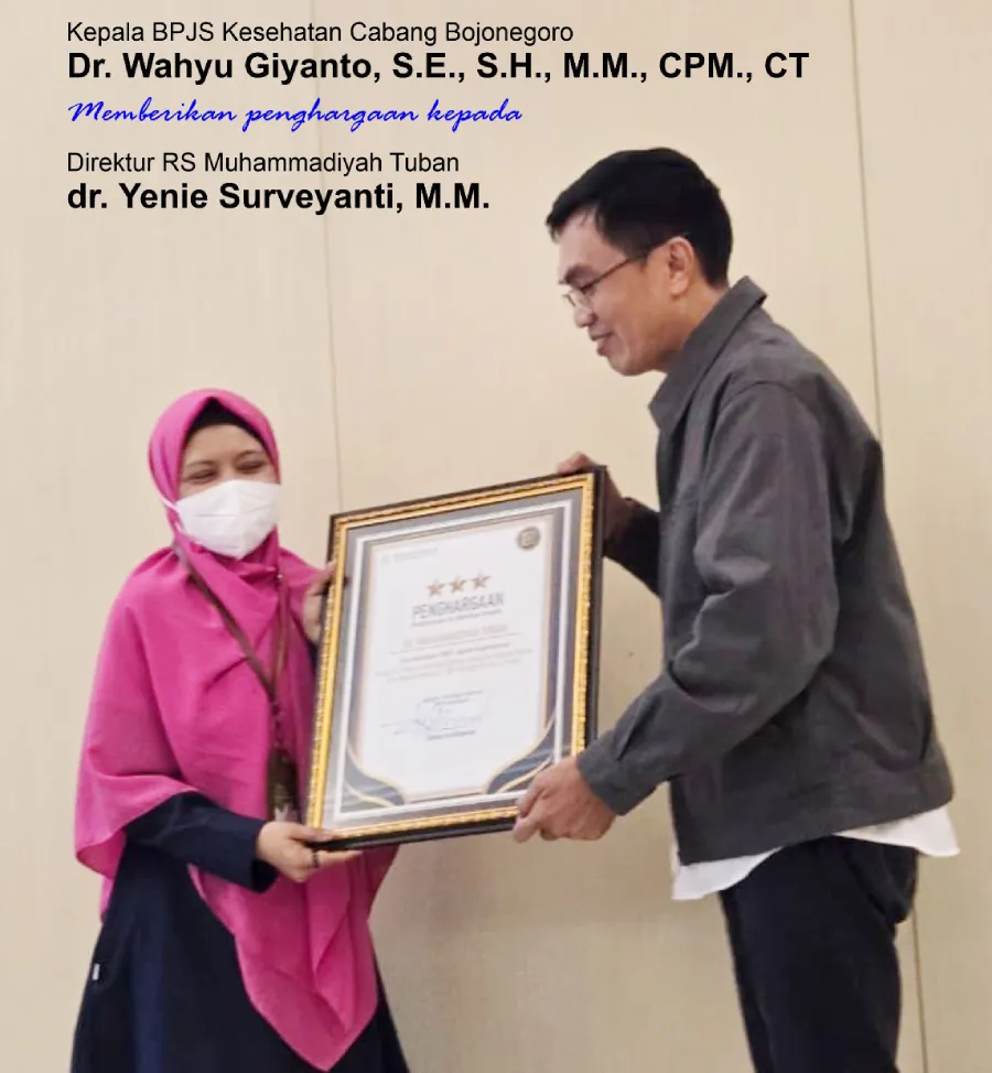 RS Muhammadiyah Tuban Raih Penghargaan BPJS Kesehatan atas Inovasi Layanan Digital JKN