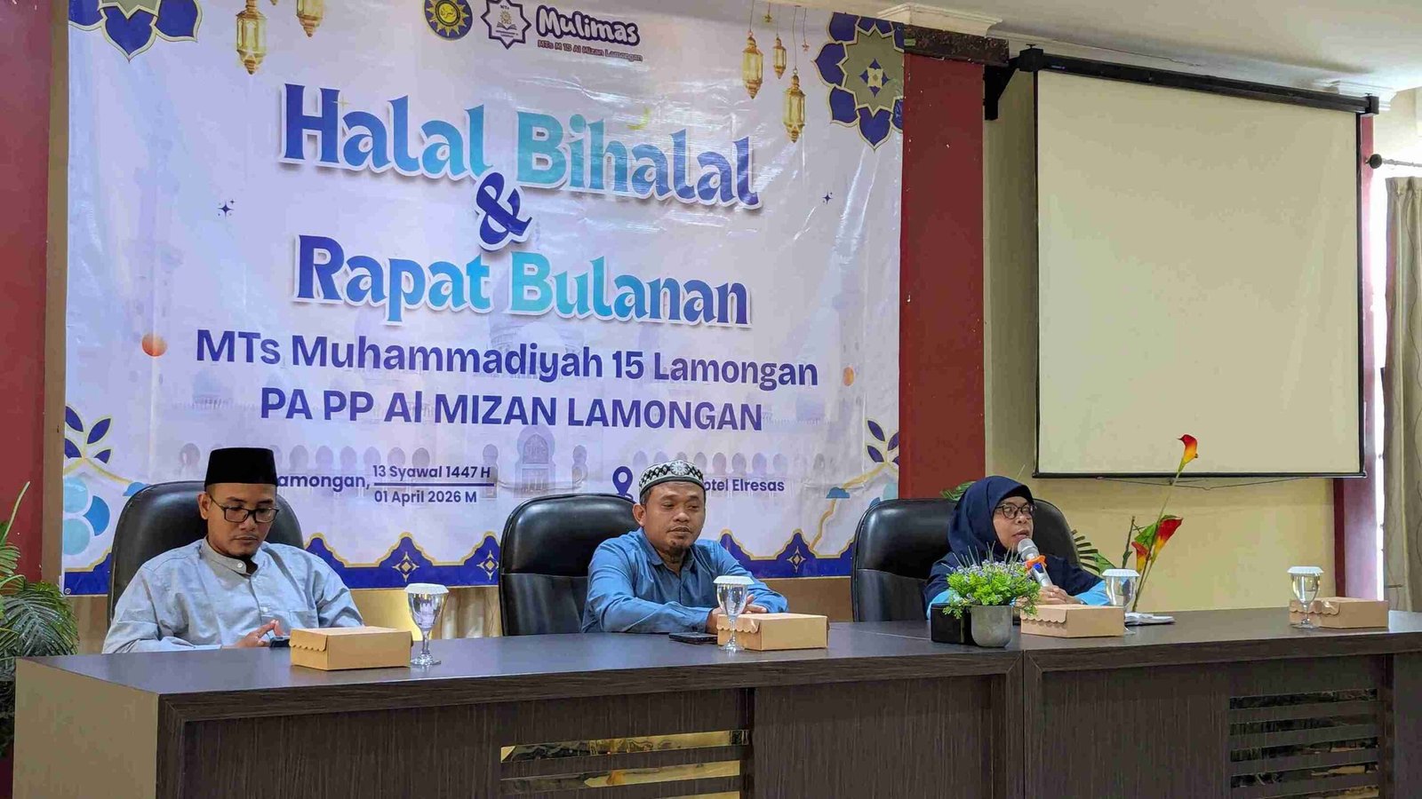Halalbihalal MTs Mulimas Al Mizan: Pesan Kepala Madrasah, Mengajar dengan Hati dan Ikhlas Pasca Ramadan