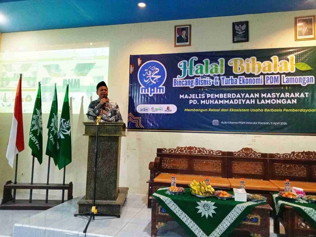 Buka Halalbihalal MPM, Ketua PDM Lamongan Dorong Kader Jadi Penggerak Ekonomi