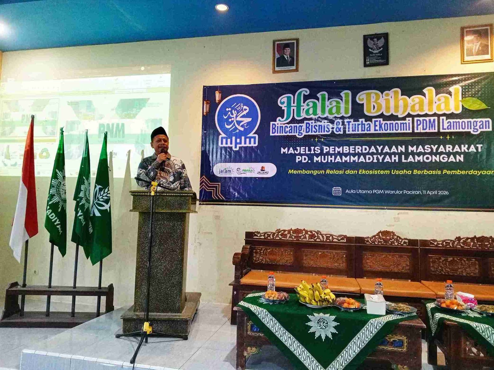 Buka Halalbihalal MPM, Ketua PDM Lamongan Dorong Kader Jadi Penggerak Ekonomi