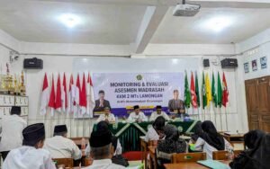 Monitoring dan Evaluasi Asesmen Madrasah KKM 2 MTs Lamongan Digelar di MTs Muhammadiyah 15 Al Mizan