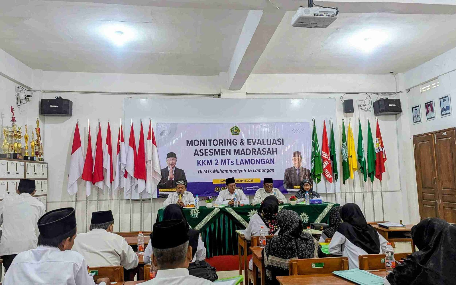 Monitoring dan Evaluasi Asesmen Madrasah KKM 2 MTs Lamongan Digelar di MTs Muhammadiyah 15 Al Mizan