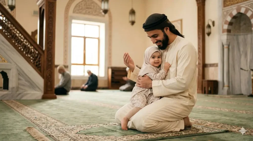 Menggendong Anak Saat Shalat, Bolehkah? Ini Penjelasannya