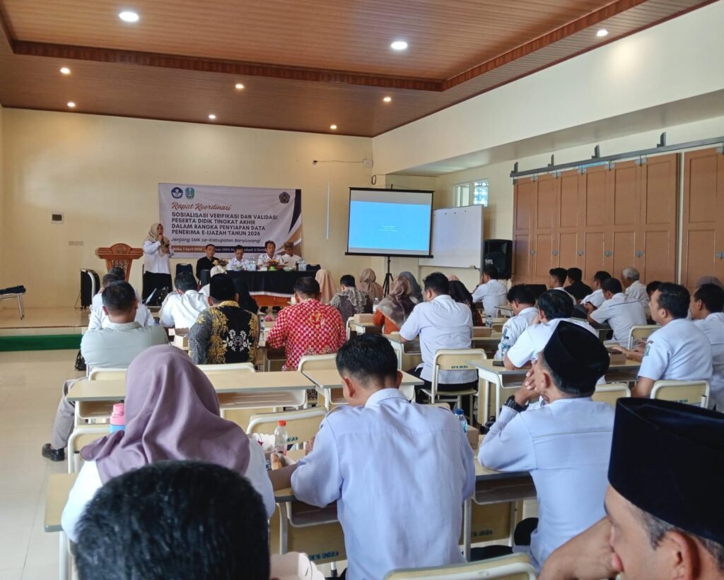 SMK Muda Genteng Jadi Tuan Rumah Sosialisasi Validasi E-Ijazah Kabupaten Banyuwangi