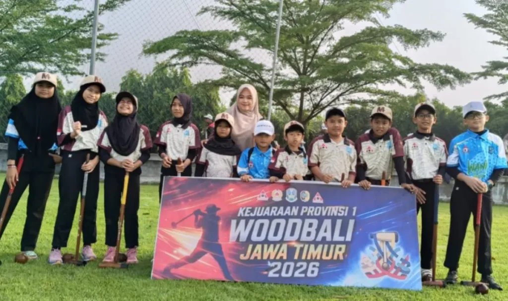 Woodball SD Muhammadiyah 4 Surabaya Raih 1 Emas dan 3 Perak di Kejurprov 2026
