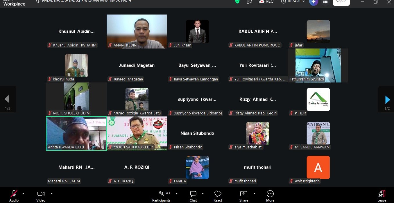 Kwarwil Hizbul Wathan Jatim Gelar Halalbihalal Online, Teguhkan Silaturahmi dan Spirit Pasca-Ramadan