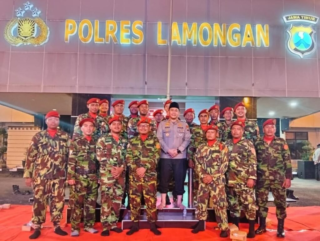 KOKAM Pemuda Muhammadiyah Hadiri Halalbihalal Polres Lamongan, Perkuat Sinergi Keamanan