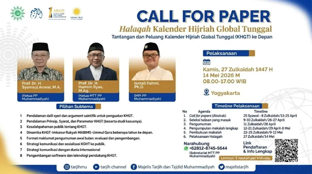 KHGT Muhammadiyah Resmi Dibuka! Akademisi Diajak Ikut Halaqah Global