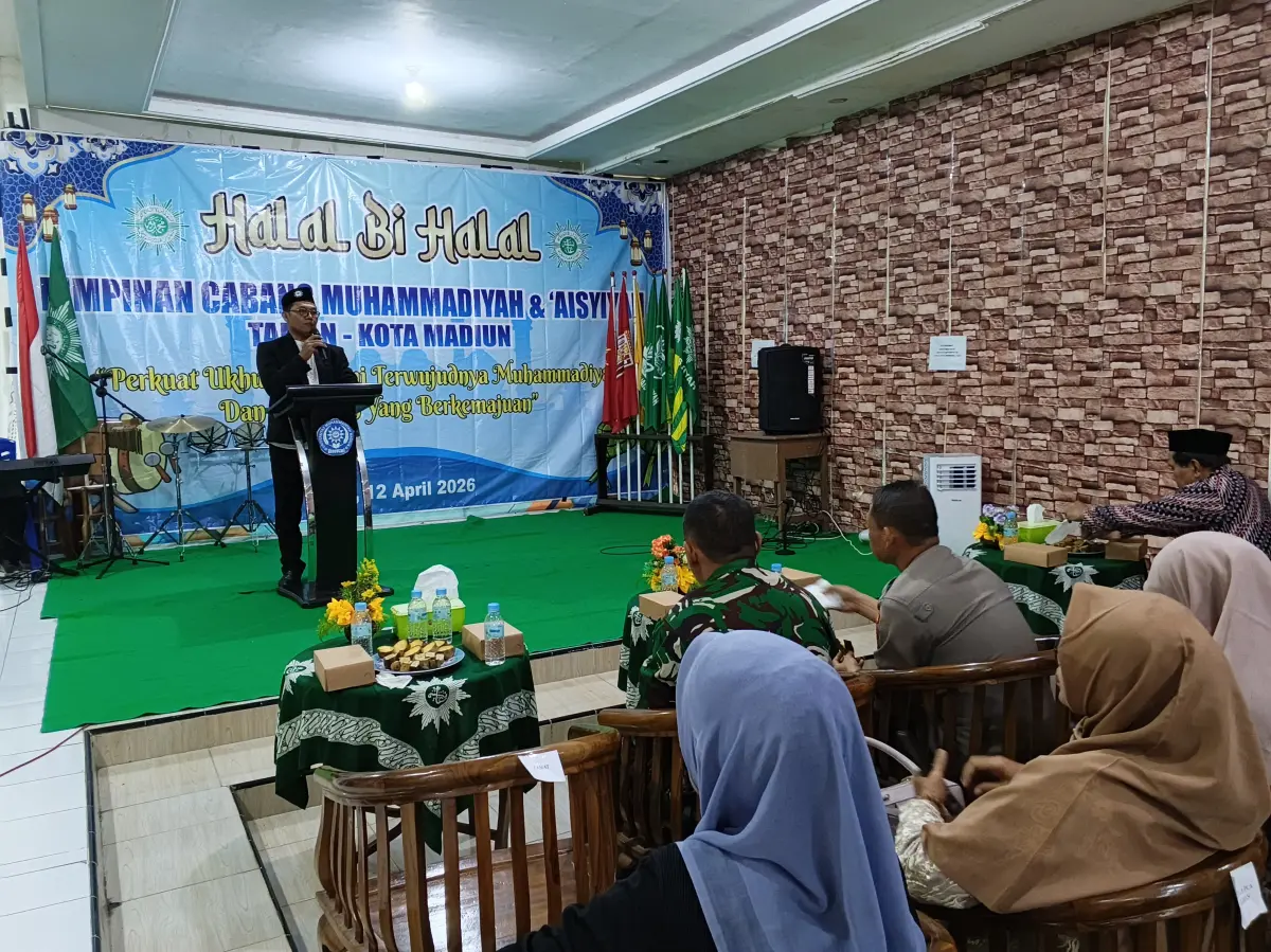 Ketua PCM Muntilan Berbagi Praktik Baik di Halalbihalal PCM/A Taman Madiun