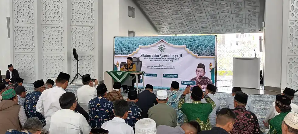 PDM Bandar Lampung Selenggarakan Silaturahmi Syawal dengan Ribuan Jamaah