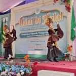 Tari Rancangkapti SD Mutu Kagumi Meriahkan Halalbihalal PCM Balongpanggang