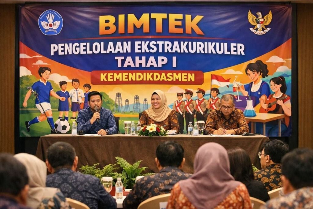 Kado Milad Ke-8, SD Almadany Diundang Kemendikdasmen Hadiri Bimtek Pengelolaan Ekstrakurikuler di Makassar