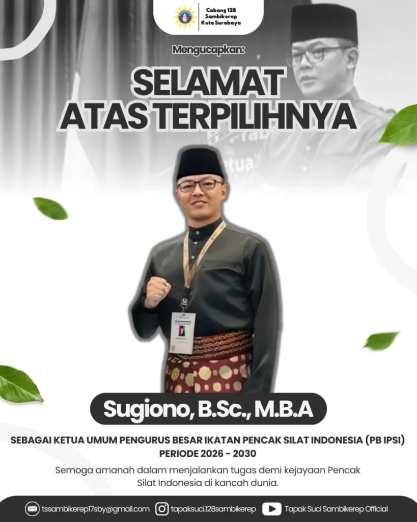 Tapak Suci Sambikerep Surabaya Ucapkan Selamat atas Terpilihnya Sugiono sebagai Ketua Umum PB IPSI 2026–2030