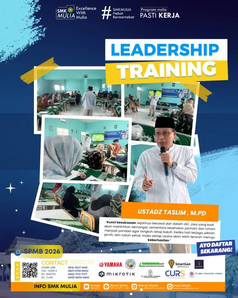 SMK Mulia Tingkatkan Kedisiplinan Siswa Lewat Darul Arqom Susulan dan Leadership Training