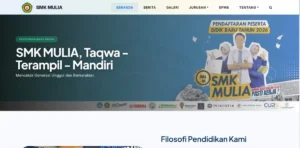 Website Resmi SMK Mulia: Satu Akses untuk Layanan Sekolah, Informasi, dan Karya Siswa-Guru
