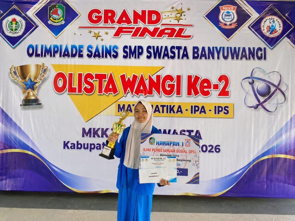 Saring 900 Peserta, Siswi SMP Muhammadiyah 1 Genteng Tembus Final dan Raih Juara di Olistawangi 2026