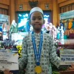 Luar Biasa! Nanda dari SD Al Kautsar Kota Pasuruan Sabet Emas Nasional