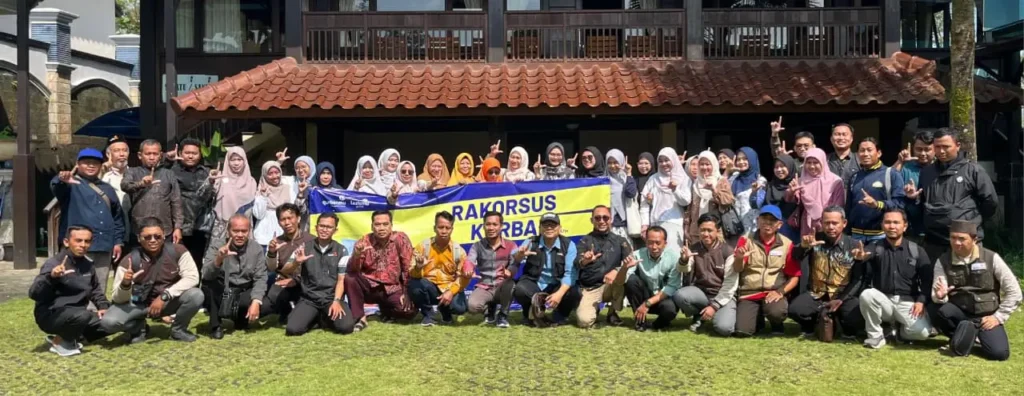 KLL Benjeng Perkuat Sinergi Rakorsus Kurban Lazismu Gresik di Trawas