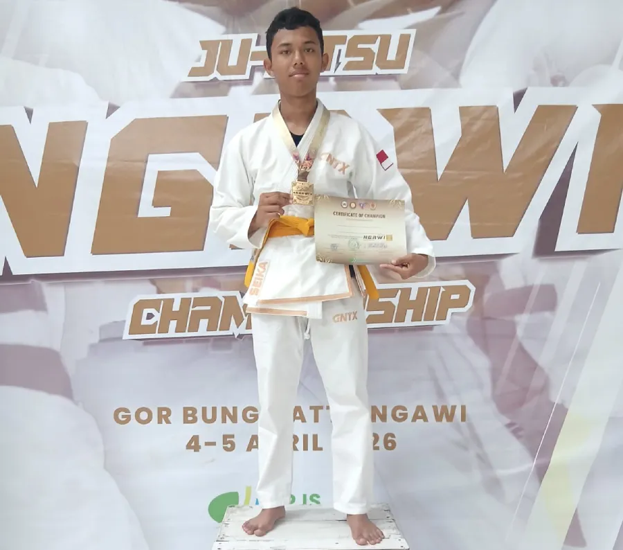 Siswa Spemusa Mojokerto Raih Juara 1 Jujitsu Ngawi Championship 2026
