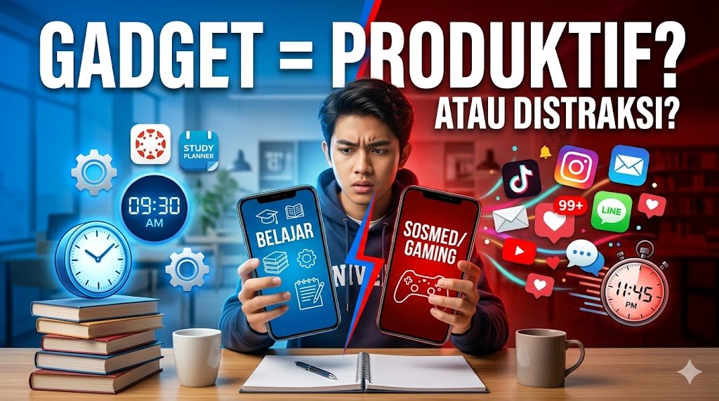 Navigasi Digital: Menakar Dampak Gadget terhadap Produktivitas Mahasiswa