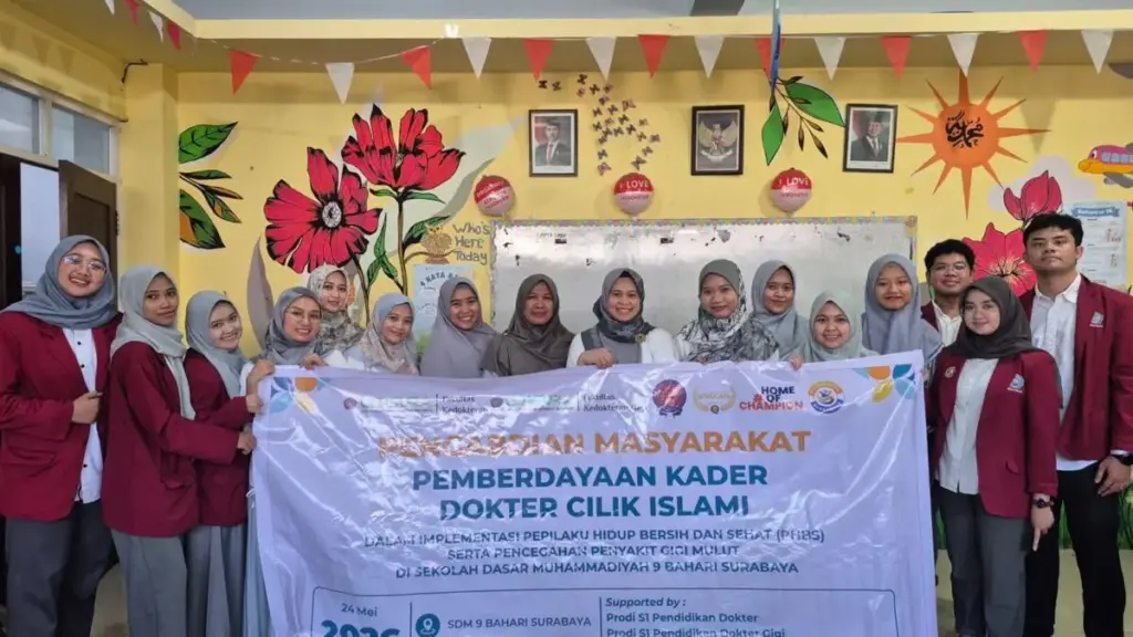 FK UMSurabaya Latih Dokter Cilik Islami, Tanamkan PHBS hingga Keterampilan Pertolongan Pertama