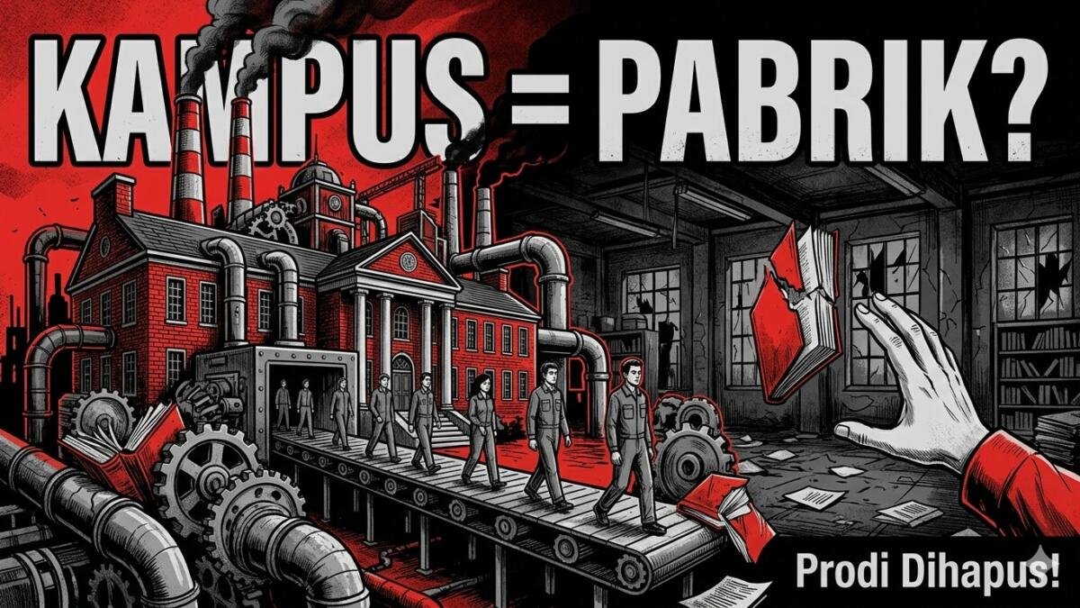 Prodi Dihapus, Kampus atau Pabrik? Kritik Nalar Pendidikan Tinggi Indonesia.
