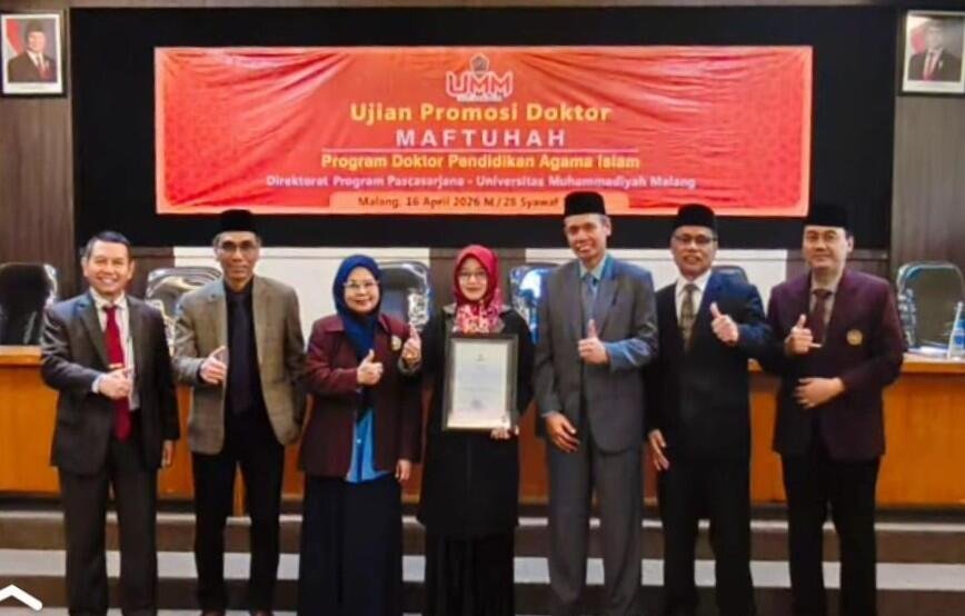 Promosi Doktor Maftuhah, Angkat Moderasi Beragama sebagai Cahaya Peradaban