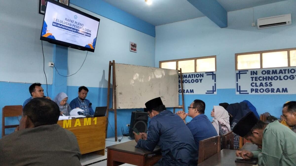 Rapat Pleno Kelulusan, 140 Siswa Mamsaka Dinyatakan Lulus 100 Persen