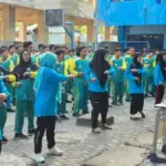 Siswa SMP Muhammadiyah 15 Surabaya Gelar Senam Anak Indonesia Hebat Bersama Mahasiswa PPL UMSurabaya
