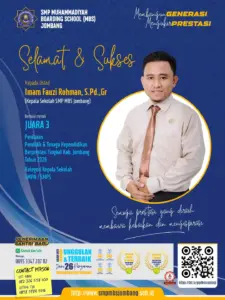 Kepala Sekolah SMP MBS Jombang Raih Juara 3 PTK Tingkat Kabupaten