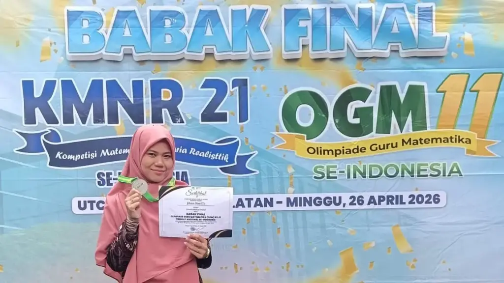 Inspiratif! Baru Menikah, Guru SD Musix Raih Medali Olimpiade Matematika Nasional
