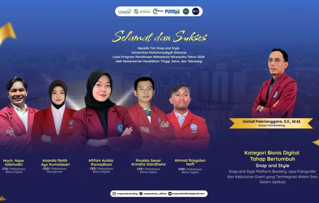 Berawal dari Prototipe, Snap and Style Umsida Kini Lolos P2MW 2026