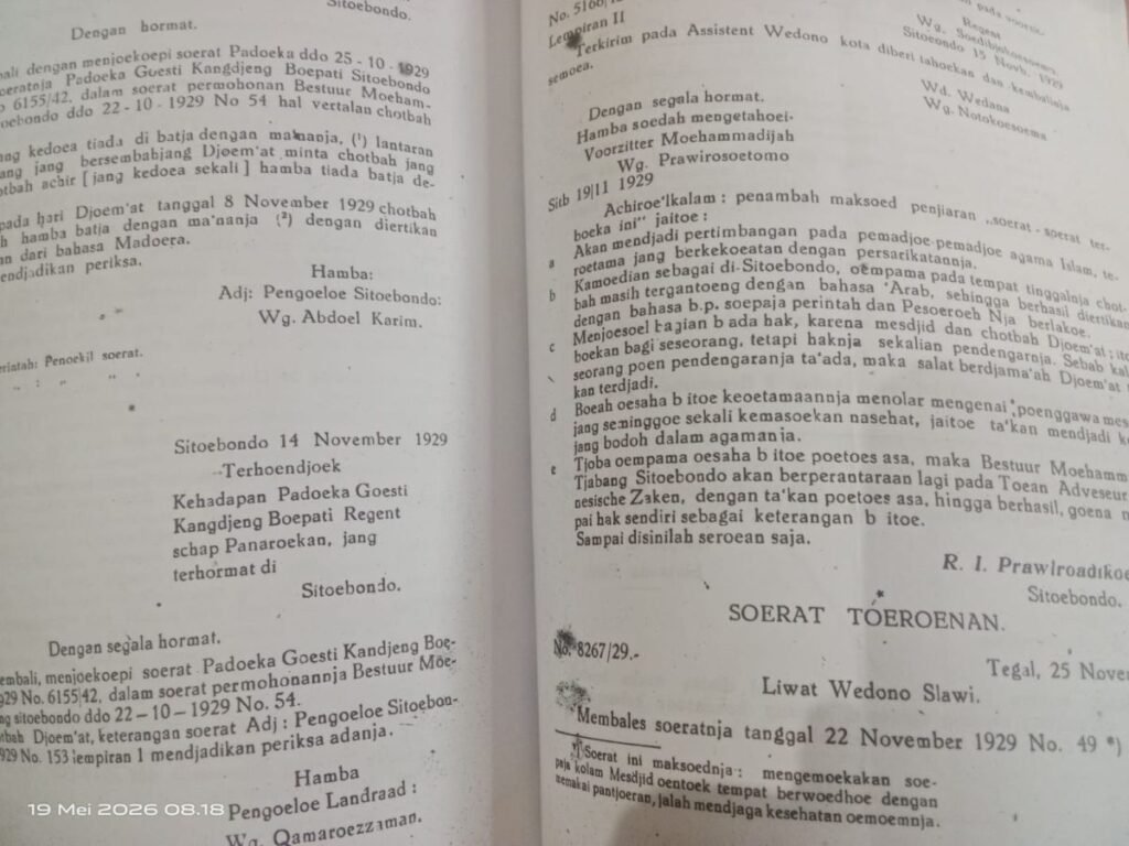 Pelopor Khotbah Tidak Full Arab, Begini Perjuangan Muhammadiyah Situbondo 1929