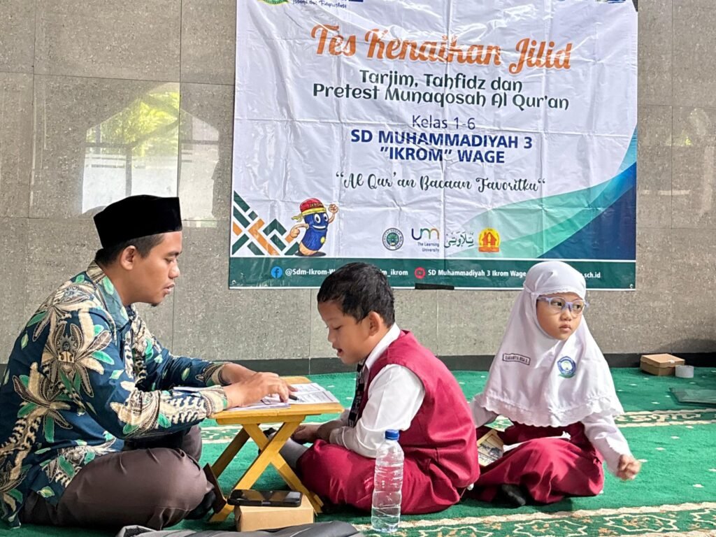 Uji Kemampuan Qur’ani, 444 Siswa SD Muhammadiyah 3 Ikrom Ikuti Tes Kenaikan Jilid dan Tahfidz