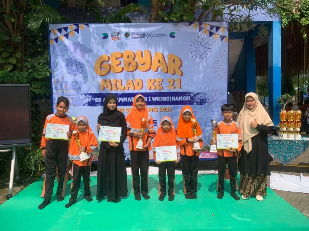 Puncak Milad ke-21 SD Muwri Meriah, Umumkan Para Juara Lomba