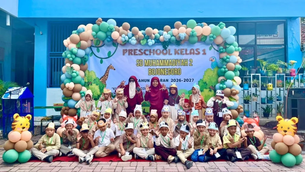 Preschool Hari Pertama, SDM 2 Bojonegoro Sambut 134 Siswa Baru