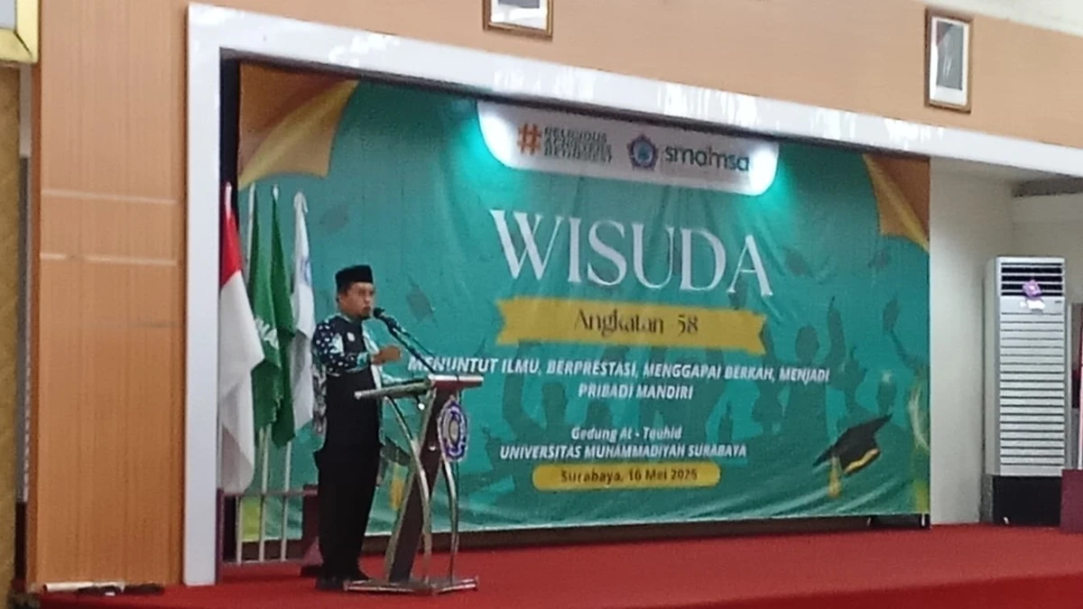 SMA Muhammadiyah 1 Surabaya Lepas Lulusan Angkatan ke-58 di Umsura