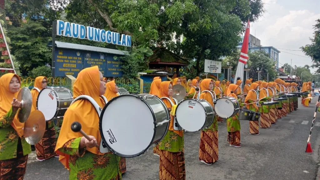 Semarakkan Milad ke-109 Aisyiyah, Korps Drumband PRA Sendangagung Tampil di Takerharjo