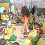 Serunya Mini Camp TK Aisyiyah Balongbendo: Kreativitas Anak Membangun Kemah dari Jarik