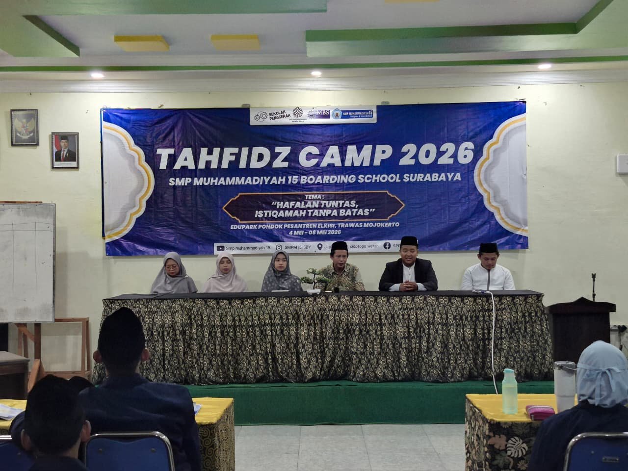 Tahfidz Camp SMP Muhammadiyah 15 Surabaya Resmi Dibuka, Targetkan Lulus 100 Persen Munaqasah
