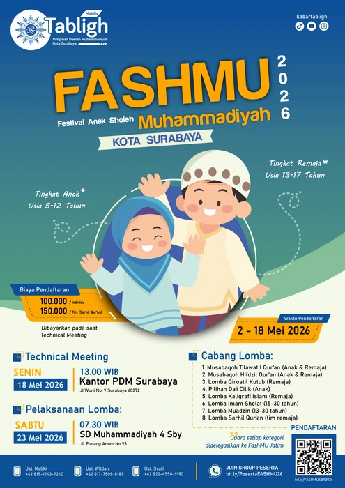 PDM Surabaya Gelar FASHMU 2026, Ajang Syiar dan Prestasi Anak Sholeh