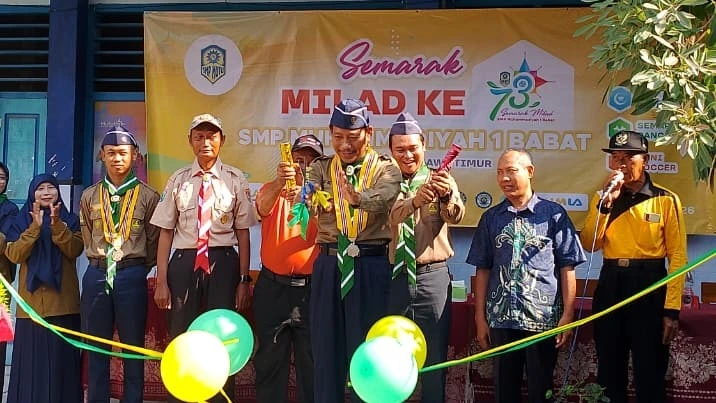Meriah, Semarak Milad Ke-73 SMP Muhammadiyah 1 Babat Resmi Dibuka