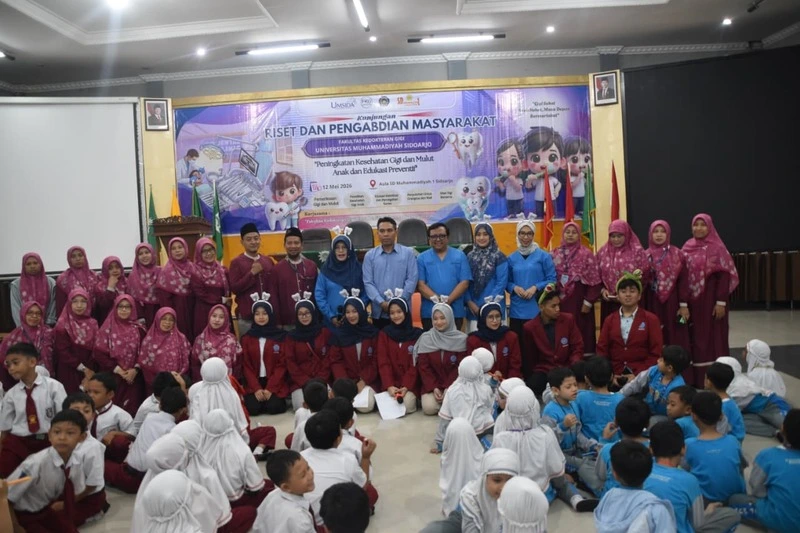Edukasi Kesehatan Bersama Fakultas Kedokteran Umsida di SD Muhida