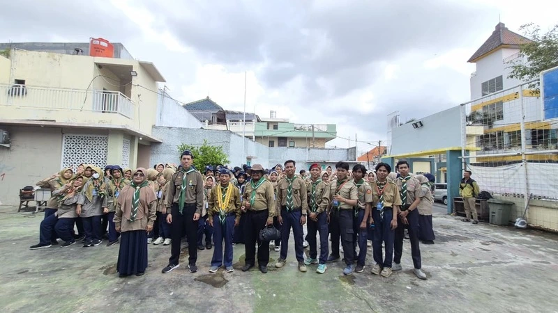 Latihan Gabungan HW Pengenal 2026 se-Surabaya Berlangsung Meriah di SMA Muhammadiyah 10 Surabaya