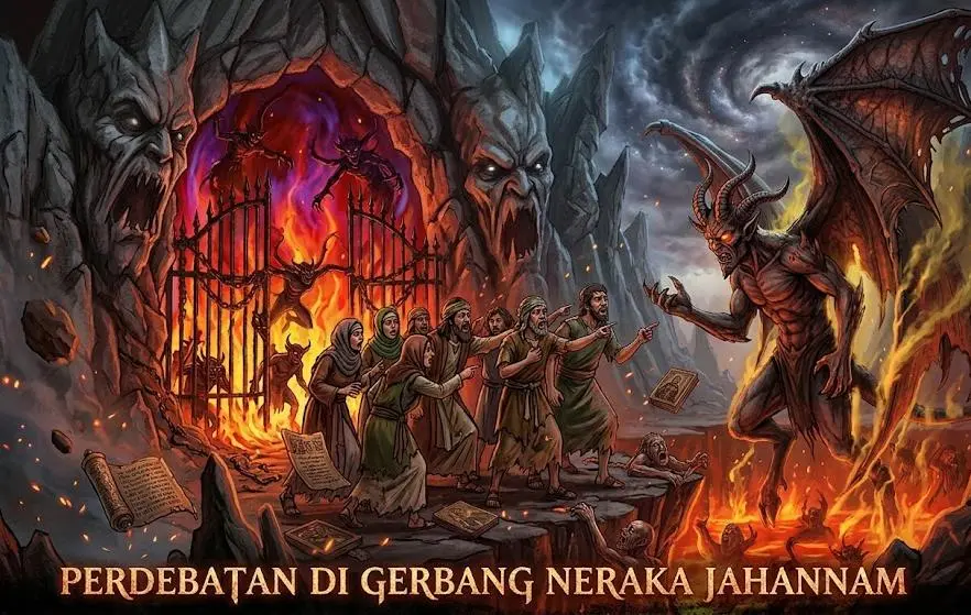 Surat Qaf: Perdebatan di Gerbang Neraka Jahanam