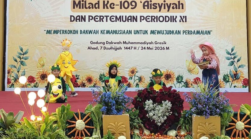 Energik dan Menggemaskan Penampilan Khas Tari Jagung oleh KB Aisyiyah 24 BP Wetan