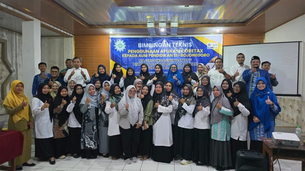 Majelis Dikdasmen dan PNF PDM Bojonegoro Gelar Bimtek Penggunaan Coretax